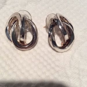 Christian Dior sterling silver earrings.